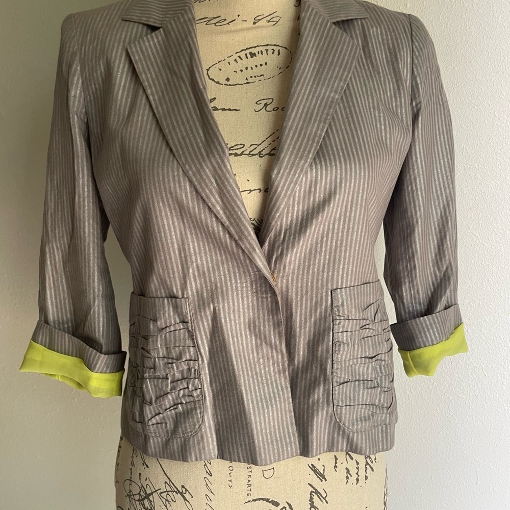 🧑‍🎄 Rachel Roy blazer 3/4 sleeve Small 2 EUC (4) - Picture 4 of 7